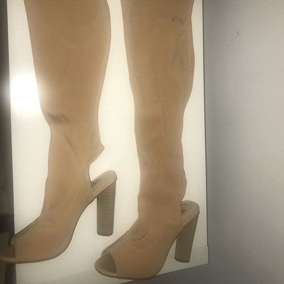 Thigh High Open Toe Bootie - Picture 5 of 6